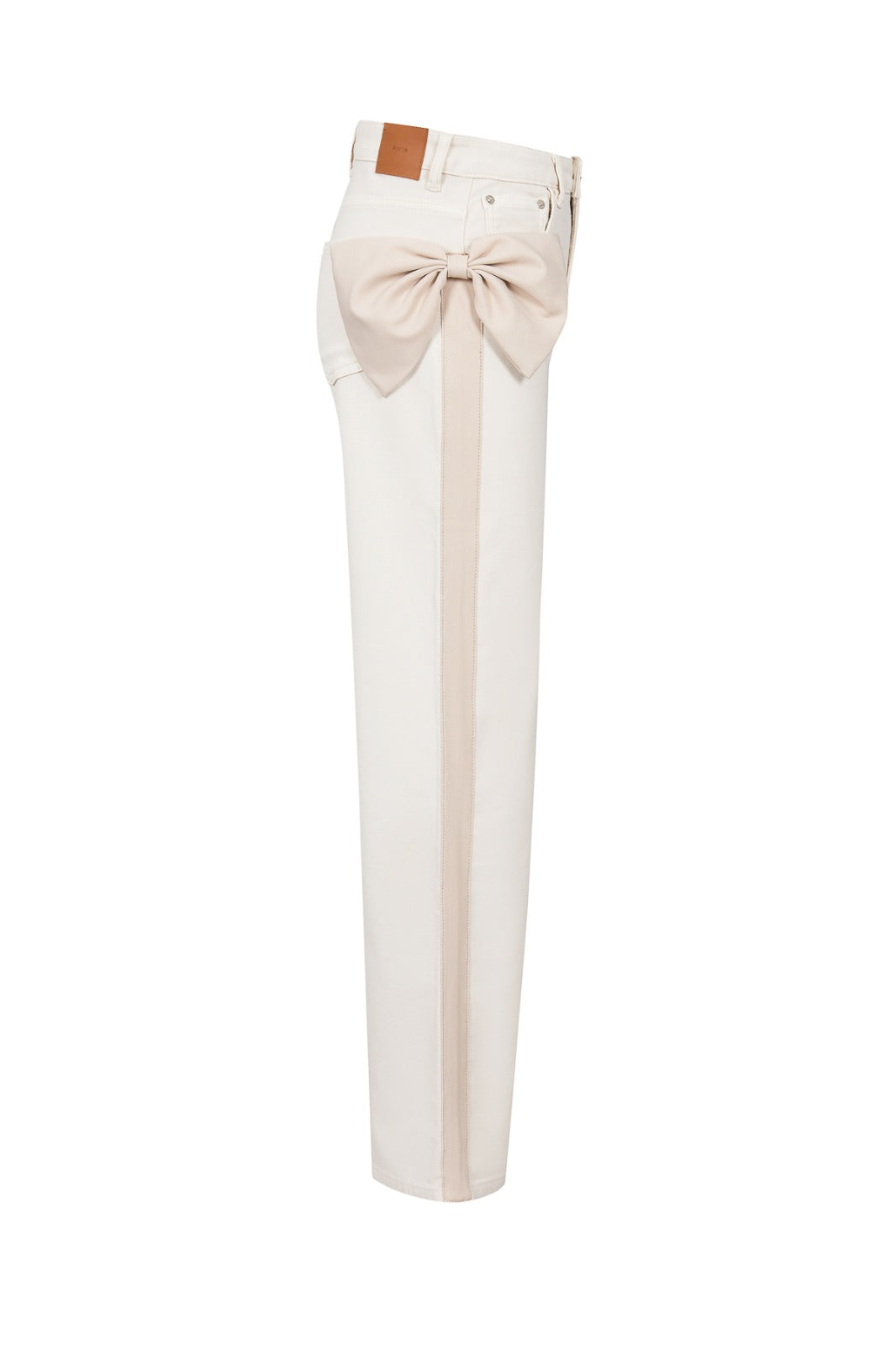 Ivory Bow Statement Denim