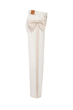 Ivory Bow Statement Denim