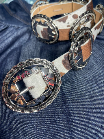 Cow Boho Belt