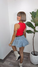 Summer Waves Denim Skort
