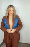 Chocolate Denim Blazer