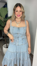 Denim Boho Midi Dress