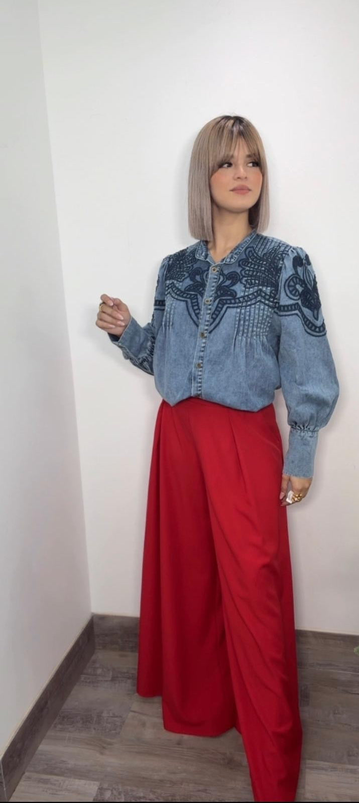 Denim Chic Blouse