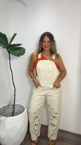 Ivory Lace Overall