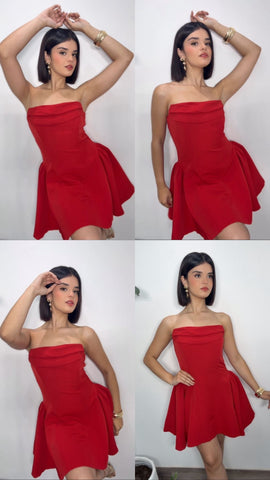 Princess Corset  Red Dress