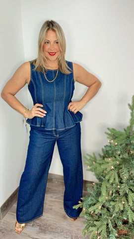 Sofia Dark Denim Set