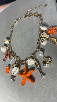 Sea Starfish Charms Necklace
