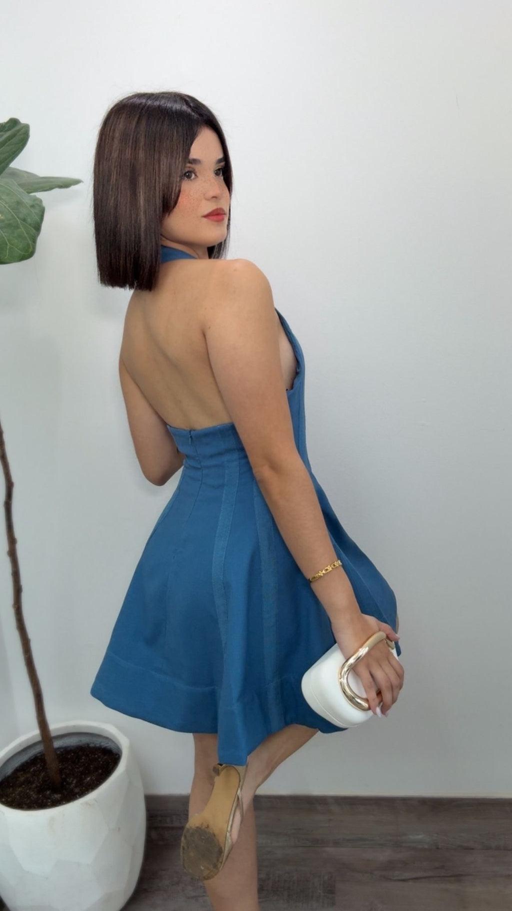 Blue Belle Flare Dress