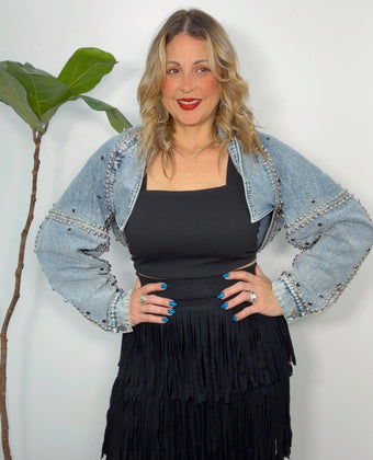 Harley Studded  Denim Jacket