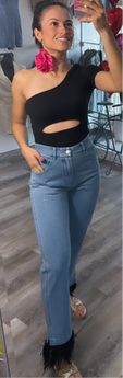 Black Feathers Jean