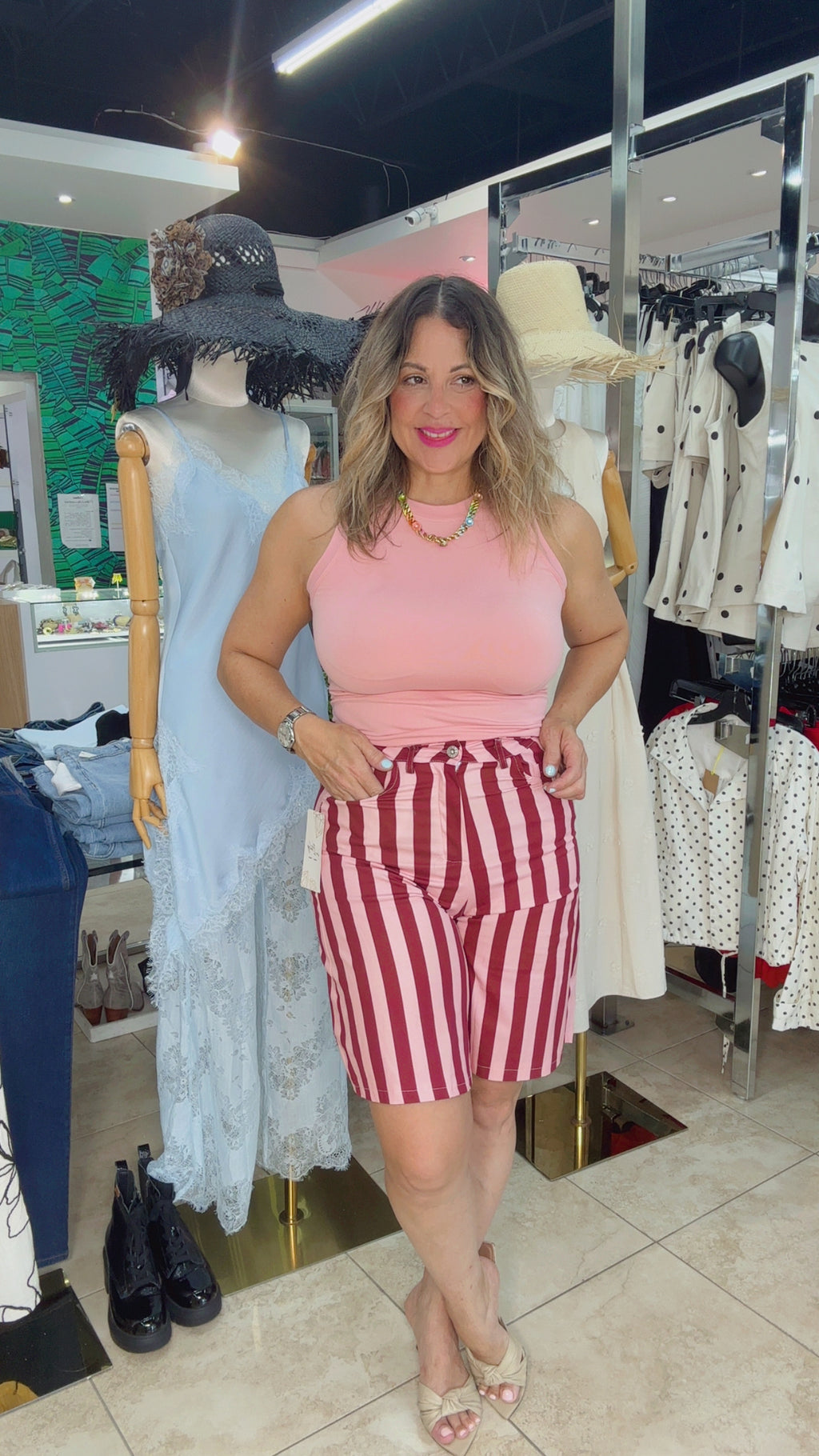 Italian Tailored Stripe Shorts