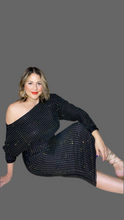 Mesh Bright Black Dress