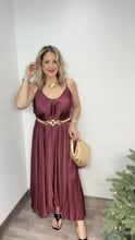 Satin Burgundy Dress