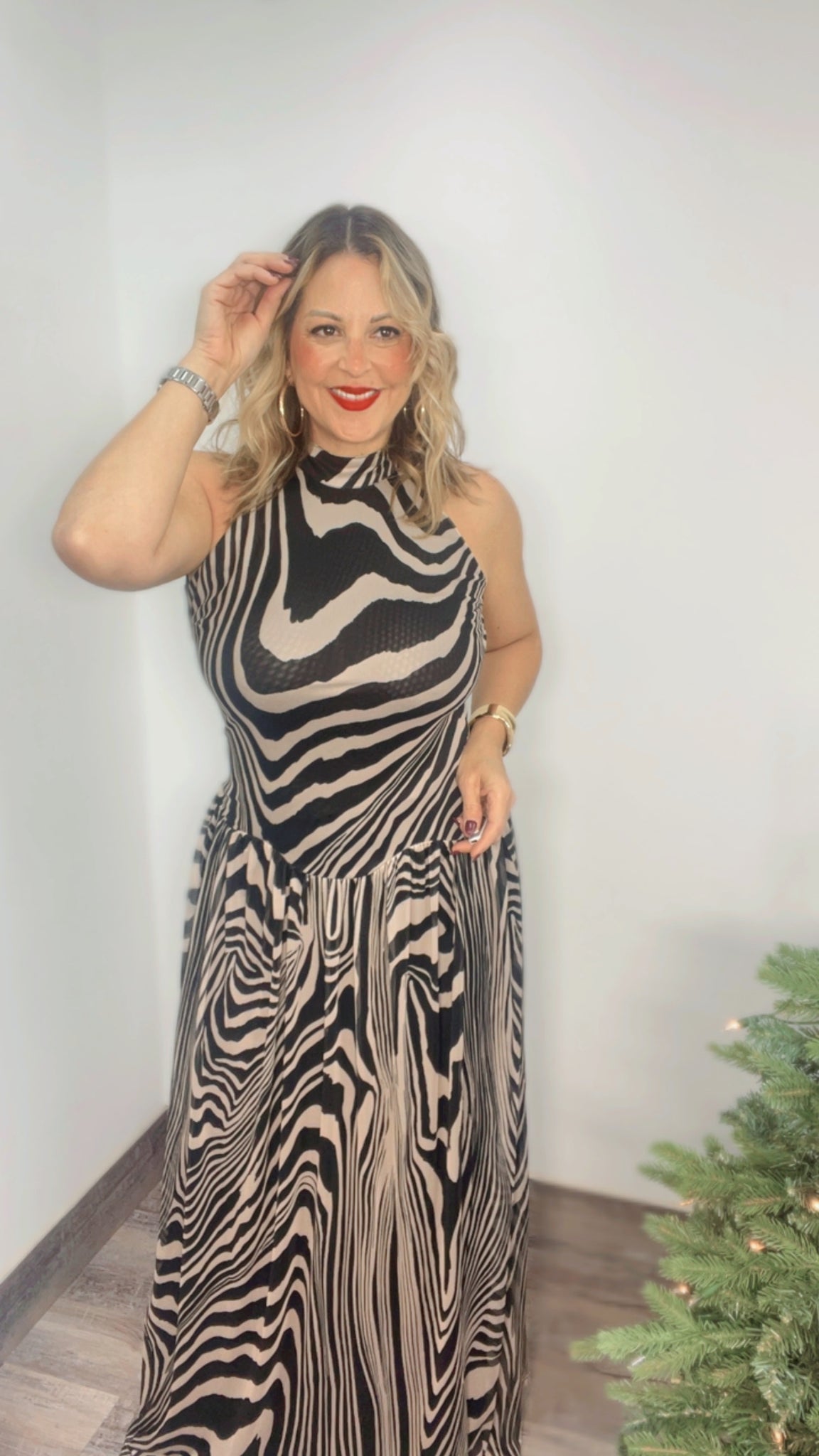 Zebra Nights Maxi Dress