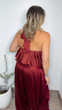 Burgundy Satine Set