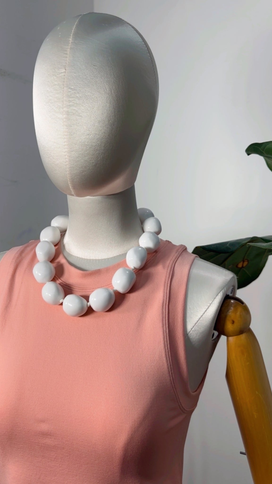 White Luxe Statement Necklace