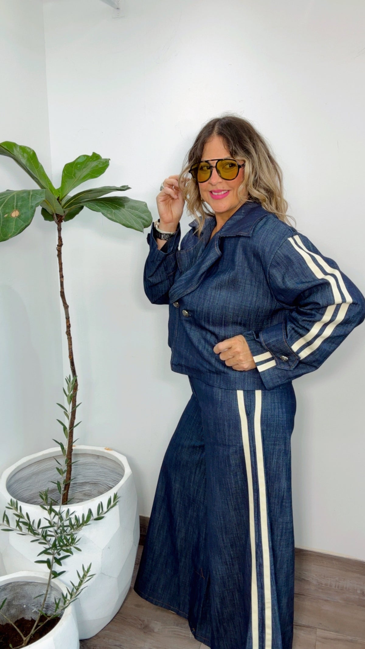 European chic Denim Set