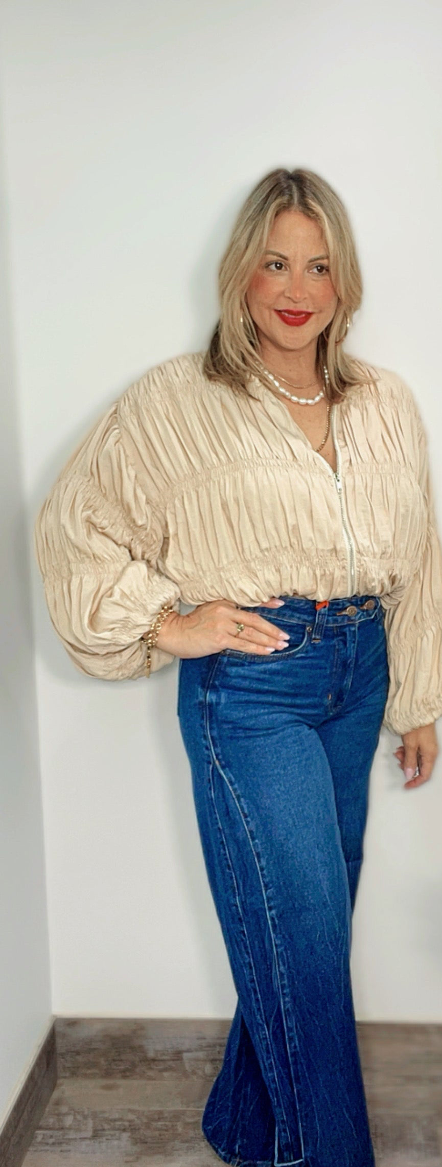 Jeans Wide-Leg Tapered
