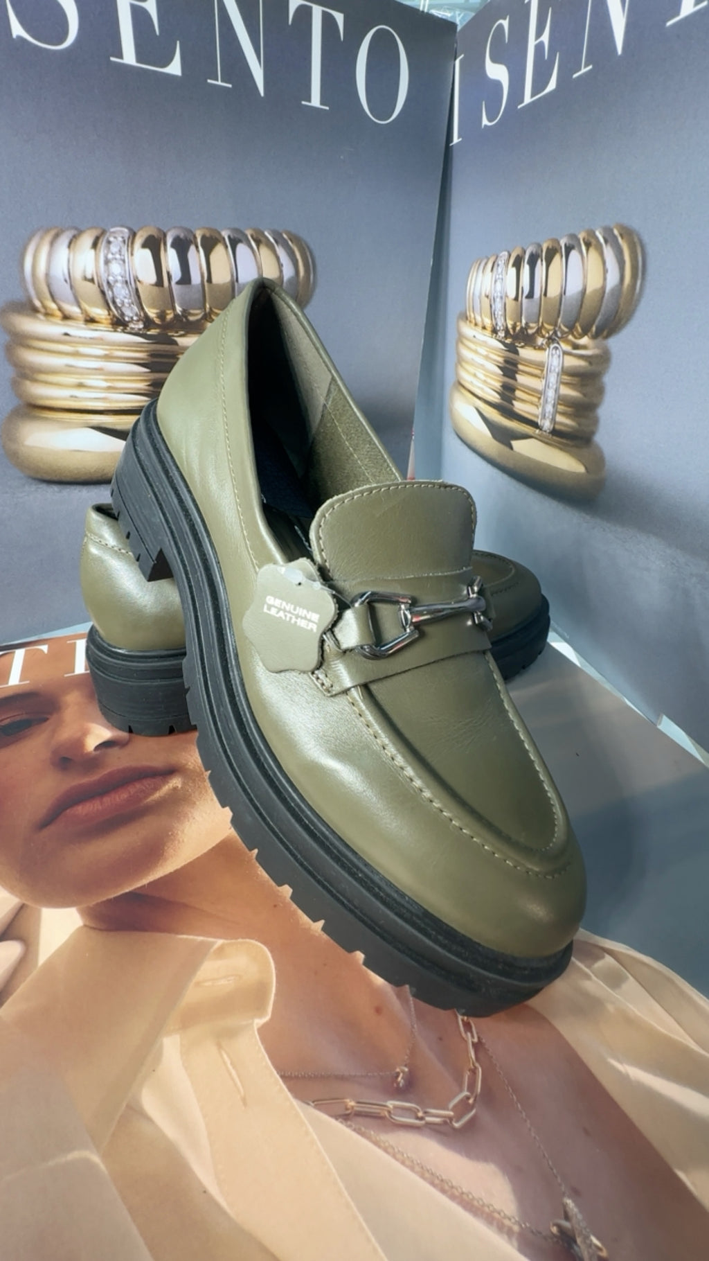 Olive Mocasines