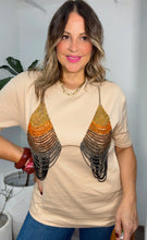 Beaded Bralette Statement Tee