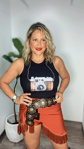 Camara Black Tank Top