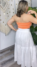 White Linen Skirt