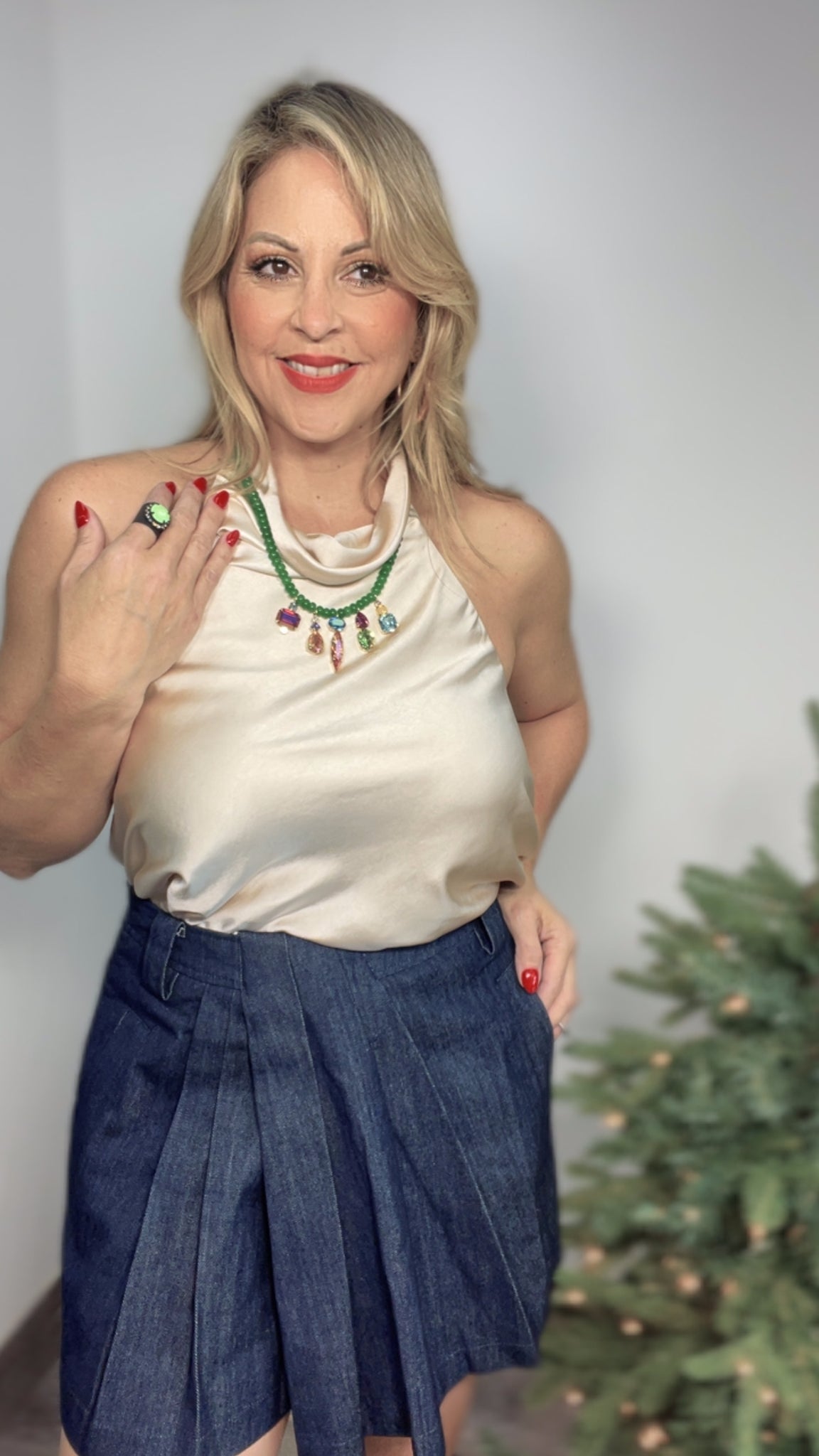 TOVA Black & Green Ring