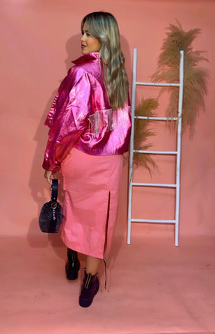 Fucsia Metallic Jacket