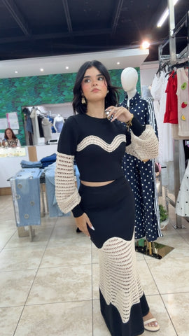 Coastal Noir Crochet Set