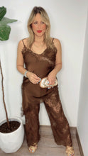 Amara Lace Dusk Satin Set