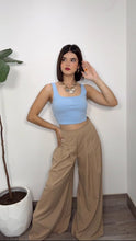 Blue Crop Top