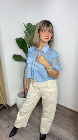 Shakira Blue Top