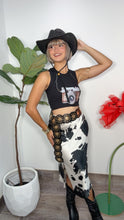 BorinCow Black Satin Skirt