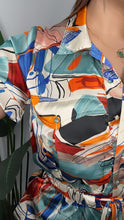 Colorful Satin Romper