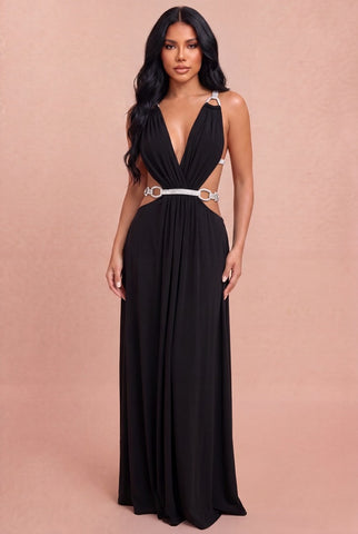 Midnight Crystal Gown