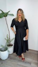 Black Elegance Wrap Dress