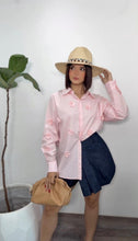 Pink Bloom Stripes Shirt