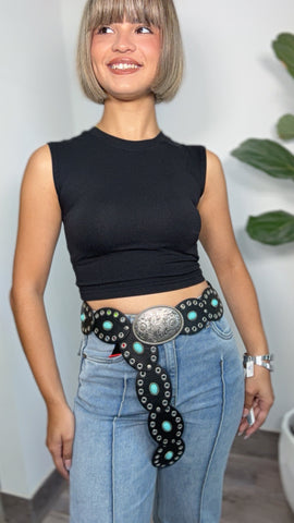 Coachella Turquesa Belt