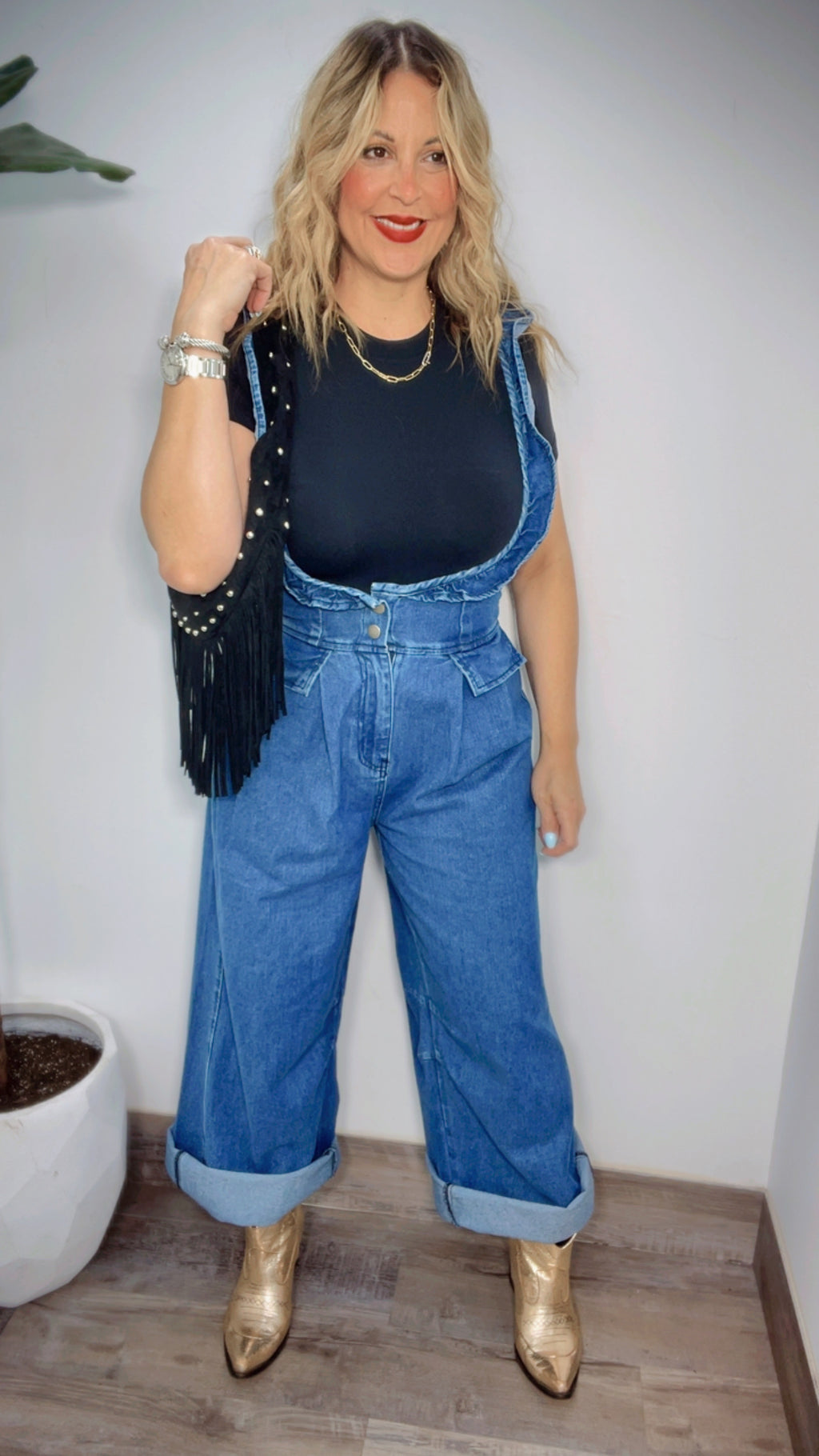 Denim One Piece Jumpsuit