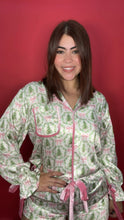 Pink & Green Christmas Tree PJ Set