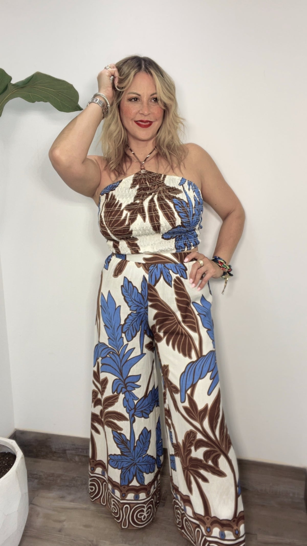 Blue Palm Luxe Set