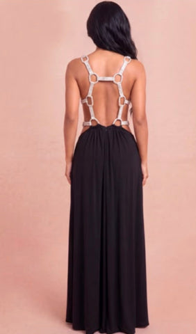 Midnight Crystal Gown