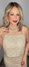 Champagne Beads Set