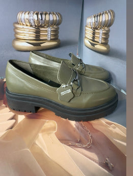 Olive Mocasines