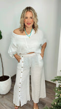 Lusso Bianco Linen Pant