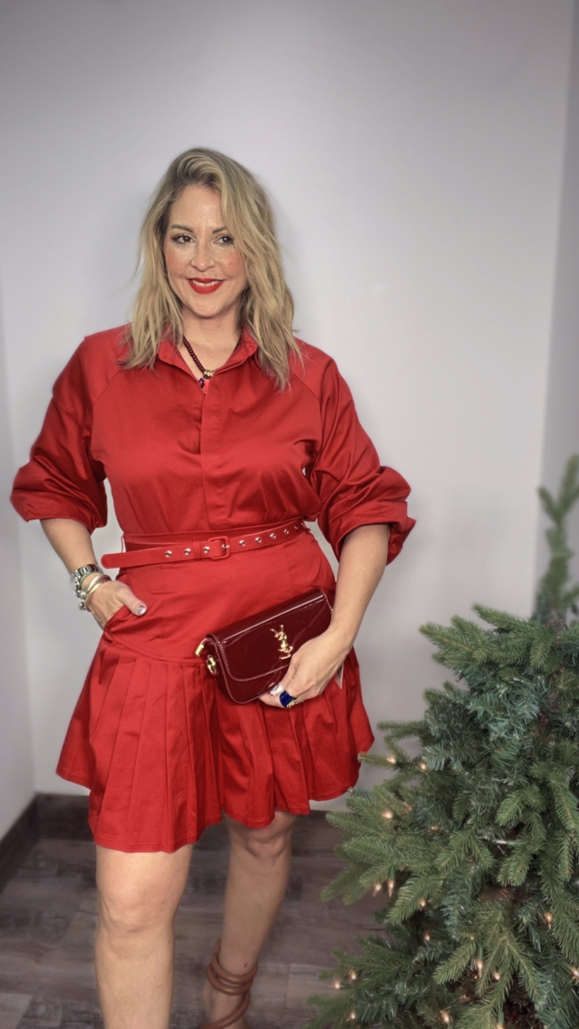 Christmas Day Chic Red Set