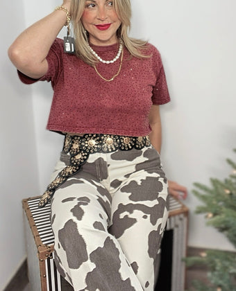 Black & Gold Boho Belt
