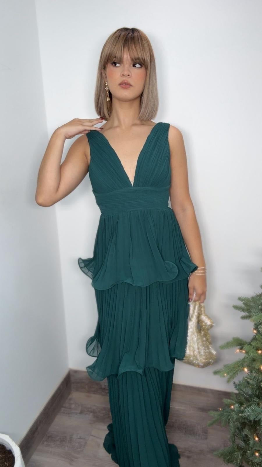Evergreen Dream Layered Dress