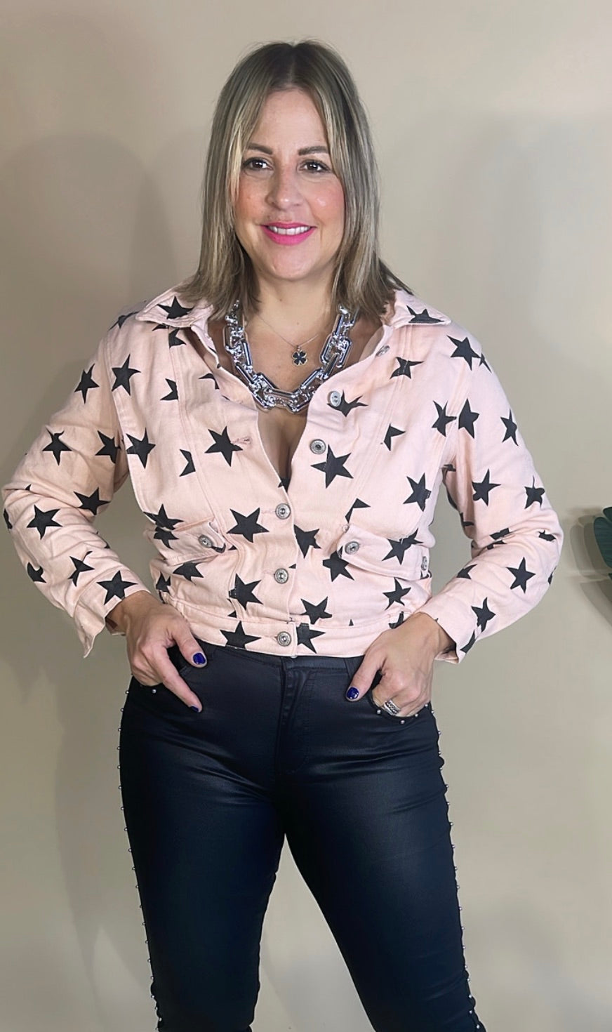 Rock Star Pastel Pink Jacket