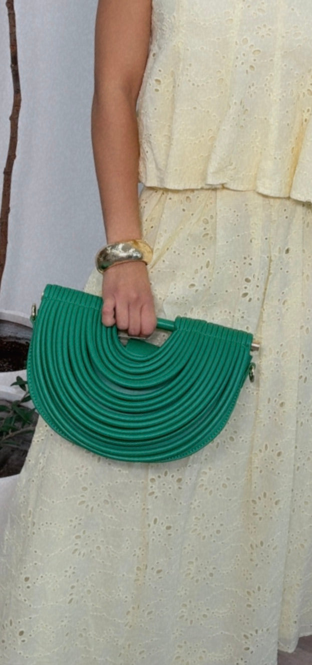Half Moon Clutch (Emerald)